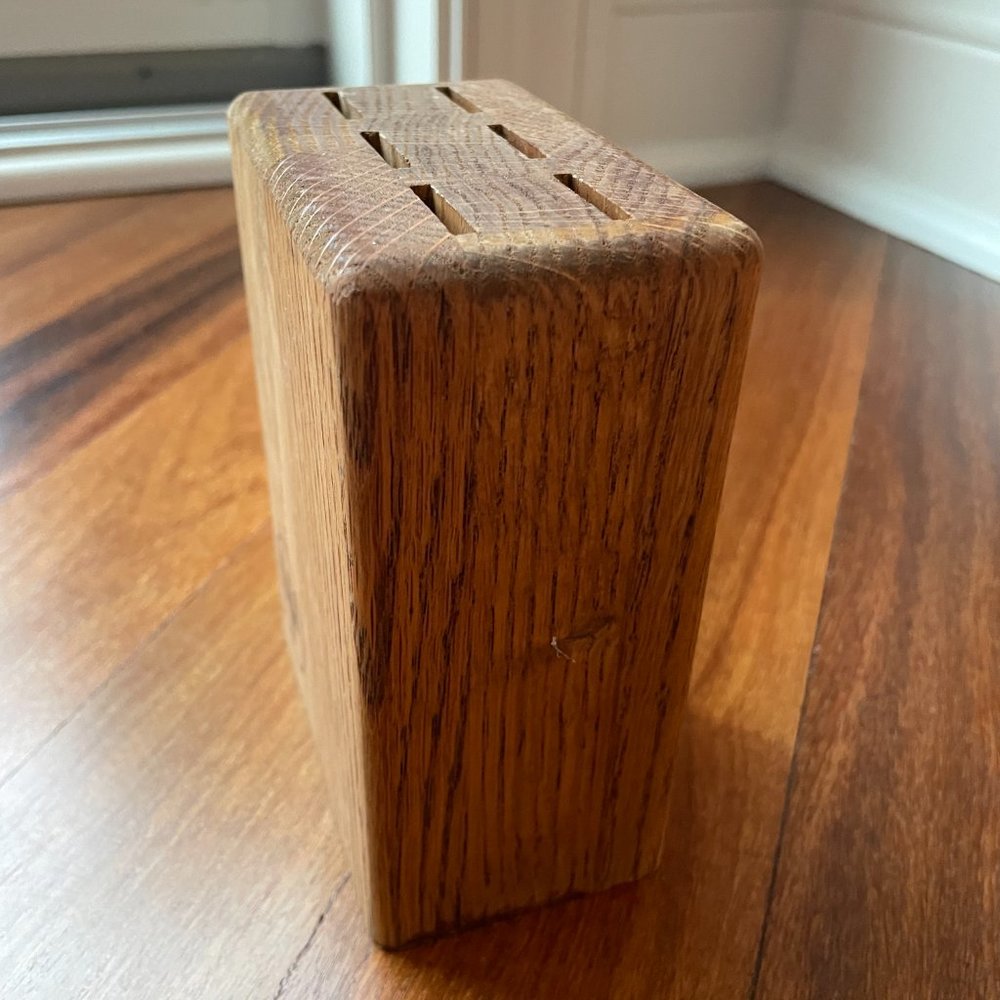 Wusthof Six (6) Slot Wood Steak Knife Block - Picture 2 of 4